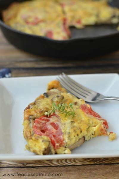 Heirloom Tomato And Mushroom Frittata