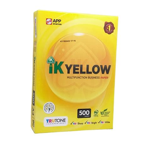 Ofiskita Ik Yellow A4 Paper 80gsm 500 Sheets