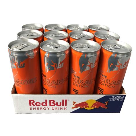 Red Bull Orange Edition X Ml Dose Energy Drink