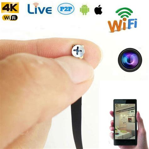 4k Mini Spy Hd Hidden Screw Camera Wifi Wireless Home Security Ip