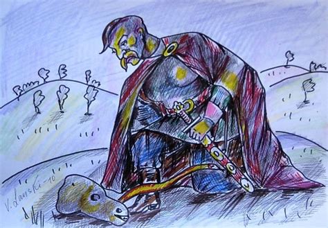 Рисунок вещий олег (49 фото)