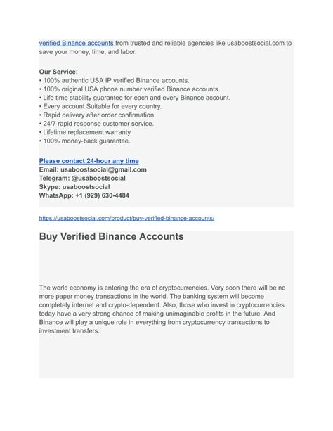 Ppt Usa Top Site To Buy Verified Binance Accounts Powerpoint
