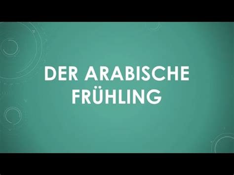 Der Arabische Frühling einfach und kurz erklärt YouTube