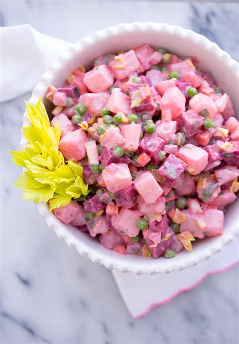 Beet And Potato Salad Salade Russe Taste Love And Nourish