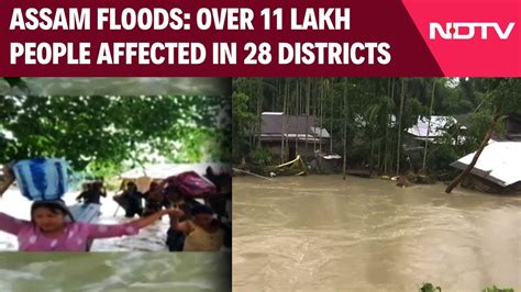 Assam Flood News Assam Floods Over 11 Lakh People Affected In 28