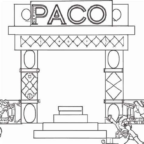 Palco Desenhos Para Imprimir E Colorir