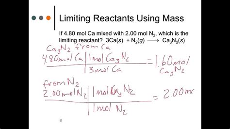 Limiting Reactant And Percent Yield Examples