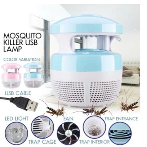 Luminaria Mata Mosquito Armadilha Repelente Eletrico Insetos Abajur Led