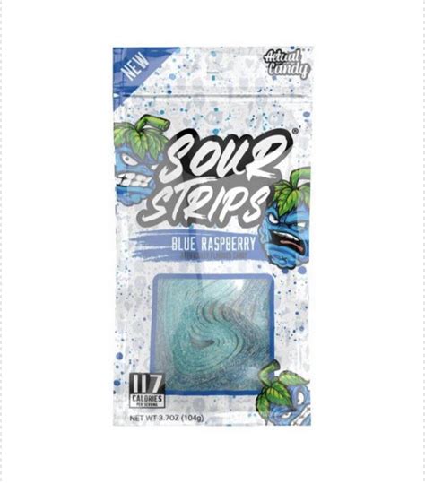 Sour Strips Blue Raspberry 34oz