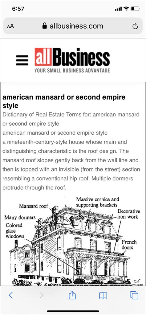 Pin by Chris Ortwein on Second Empire Mansard Roof | Real estate terms ...