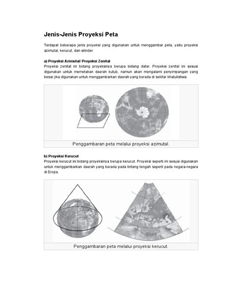 Jenis Proyeksi Peta Pdf