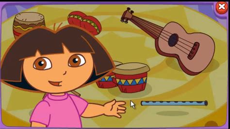 Dora The Explorer 3d Dora Playing Instruments Game Youtube