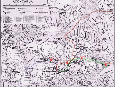 Map Of The Aconcagua National Park