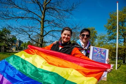 People Gathered International Gay Monument Placed Editorial Stock Photo