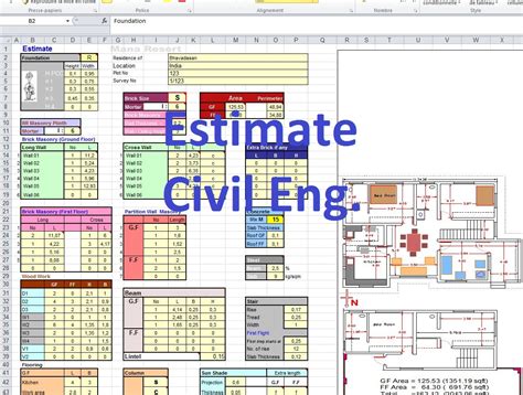 Concrete Estimate Excel Template Free