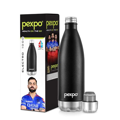 Pexpo Electro Pro Hrs Hot Cold ISI Certified Stainless Steel Water Bottle Ml Knight