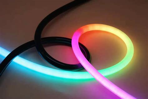 Black Color Silicone Pixel Flex Neon Led Tube Rose Lighting