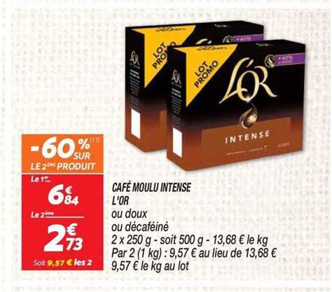 Promo Café Moulu Intense L or chez Netto iCatalogue fr