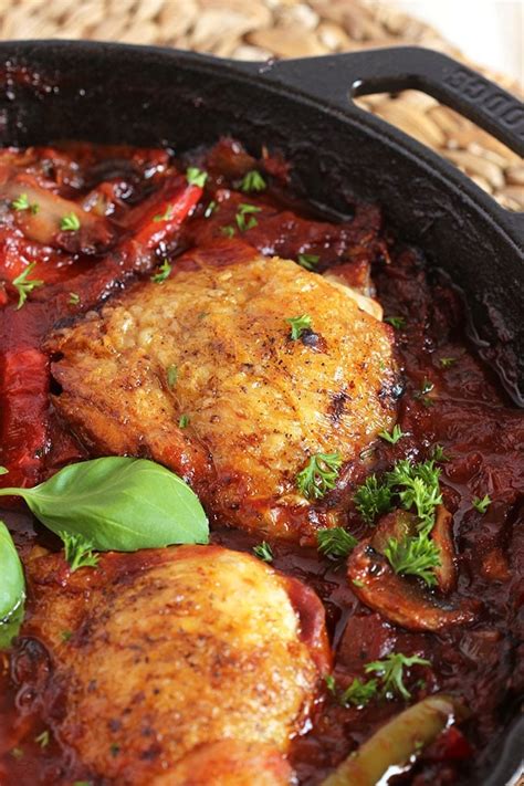 Easy Skillet Chicken Cacciatore The Suburban Soapbox