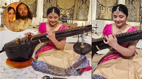 Venu Swamy Wife Veena Srivani Live Veena Performance At Anant Ambani