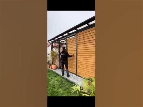 Современные навесы с передвижными дверями.#автонавесы# - YouTube