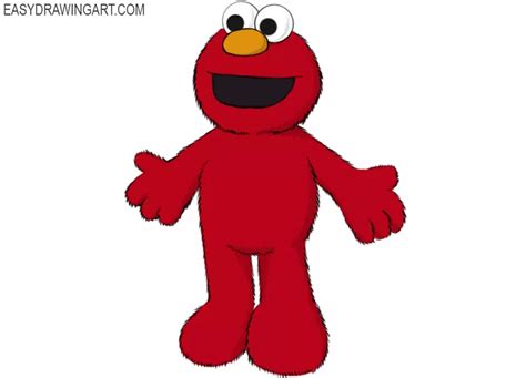 How to Draw Elmo - Easy Drawing Art