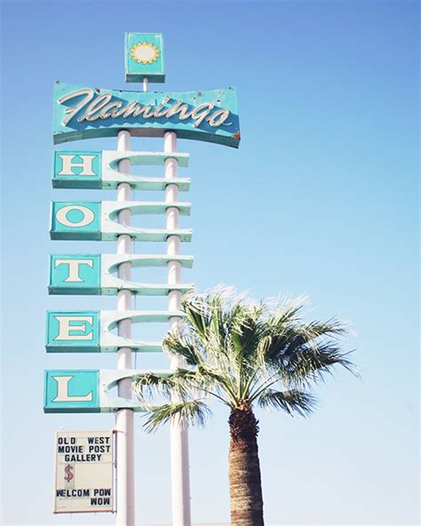 Retro Motel Photography, Flamingo Hotel, Mid Century Modern, Vintage ...