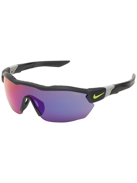 Nike Show X3 Elite L Sunglasses Matte Blackvolt Tennis Warehouse