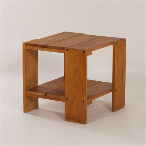 Vintage Crate Table By Gerrit Rietveld For Cassina 1980s