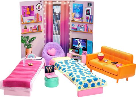 Barbie Big City Big Dreams Playset Dorm Room Furniture Accessories