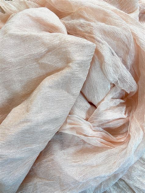 Silk Poly Metallic Crinkled Organza Fabric Wide Sold By Etsy Uk