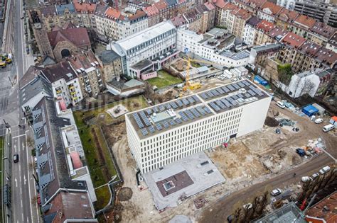 Karlsruhe Aus Der Vogelperspektive Baustelle Zum Neubau Des Finanzamt