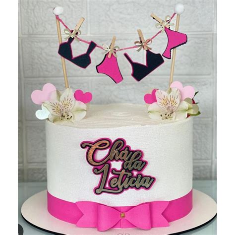 Topo De Bolo Ch De Lingerie Shopee Brasil