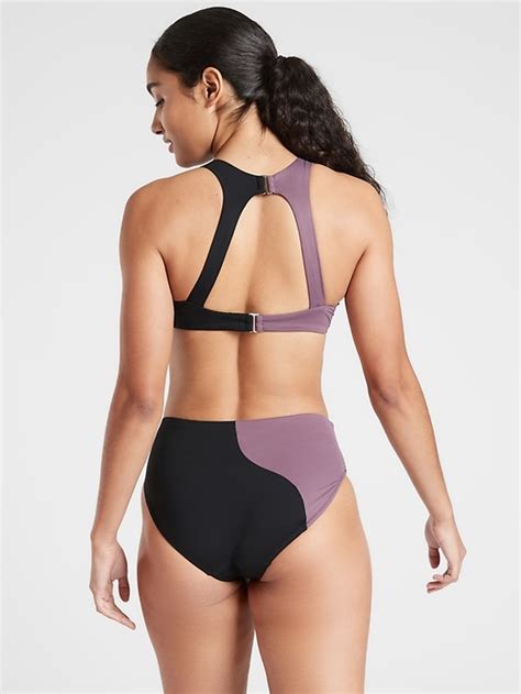 Asym Colorblock High Neck Bikini Athleta