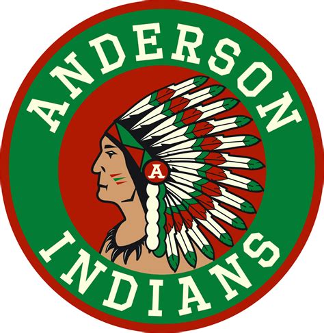 Updated Official Logo For Anderson Indians Athletics School Logo