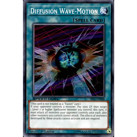 Diffusion Wave Motion Sbls En008 Yu Gi Oh Card