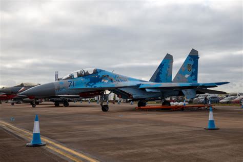 ウクライナ空軍 Sukhoi Su 27 B 1831m1 フェアフォード空軍基地 航空フォト By チャッピー・シミズさん 撮影2019