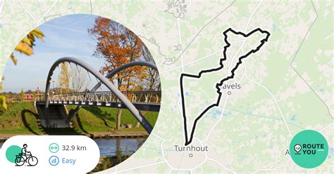 Turnhout Fietsroute Recreatieve Fietsroute Routeyou