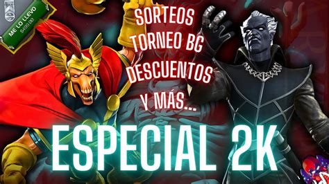 ESPECIAL 2K SORTEOS TORNEO DE BG DESCUENTOS Y ARXEMxSAMA