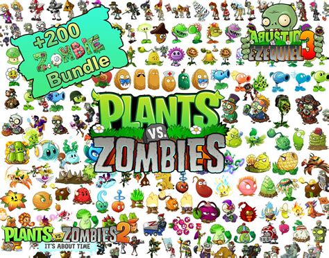 Plant And Zombie Clipart Plants Vs Zombies Png Plants Vs Etsy Australia