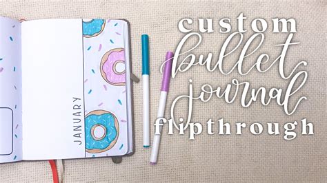 Bullet Journal Flipthrough Custom Bullet Journal Flip Through