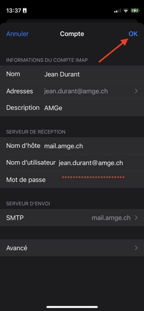 Reconnecter La Messagerie Dans Lapp Mail De Liphone Ipad Apr S Un