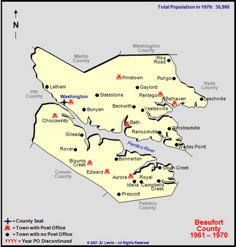 Beaufort County, NC - 1961 to 1970