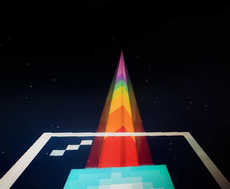 Place Stained Glass Panes On Your Beacon To Make A Rainbow Effect Rminecraft