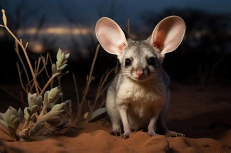 Un Bilby Un Marsupial Nocturno Que Busca Alimento En El Desierto