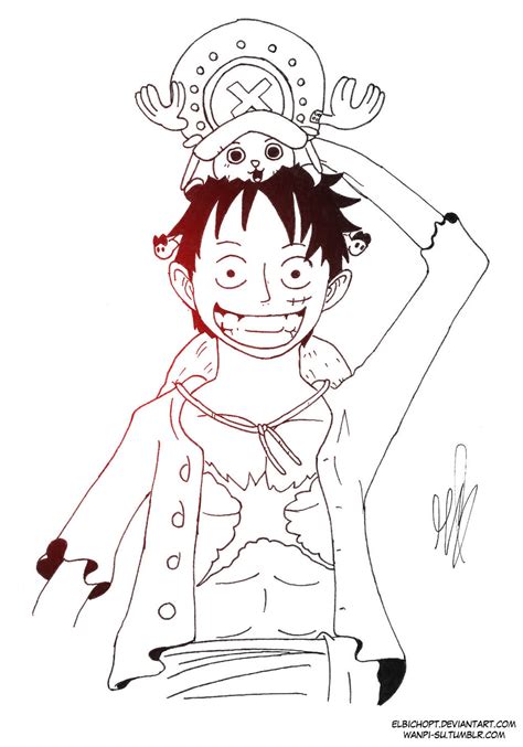 Luffy And Chopper By Elbichopt On Deviantart