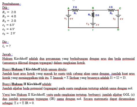 Dari Gambar Rangkaian Listrik 2 Loop Arus Listrik