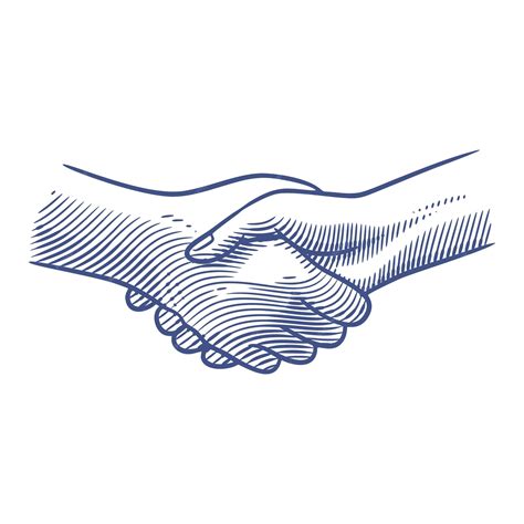 Premium Vector | Hand drawn line art hand shake vector illustration ...