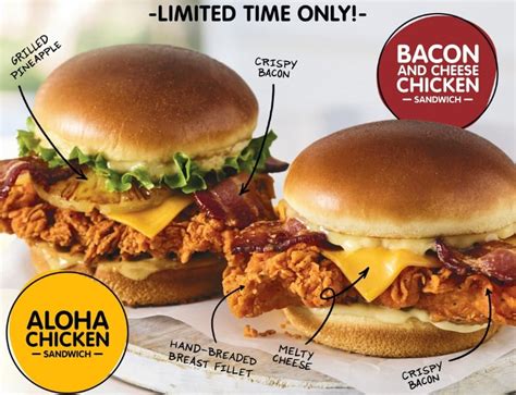 Jollibee Launches New Aloha Chicken Sandwich And New Bacon And Cheese Chicken Sandwich Alongside