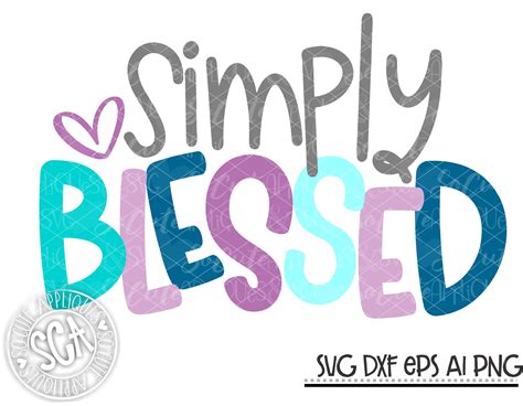 Simply Blessed Simple Svg Sca 20